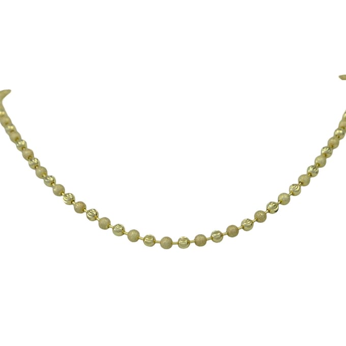Elegant Round Necklace Gold 14K 45 cm