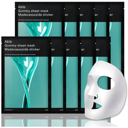 [Abib] Gummy Sheet Mask Madecassoside Sticker 27ml*10EA black