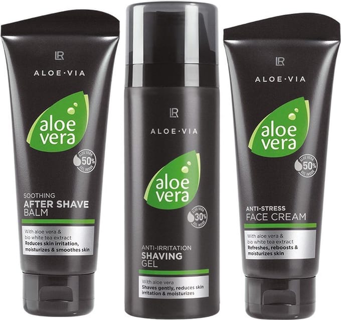 scheer verzorgings set, Aloe vera mannen gezichts verzorgings set