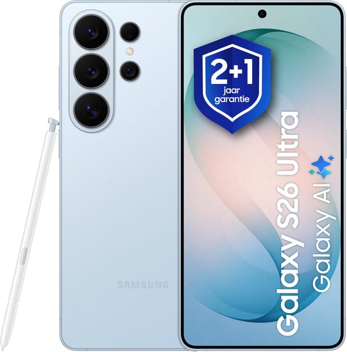 Samsung Galaxy S26 Ultra - Smartphone - 512GB - Sky Blue + 1 jaar extra garantie