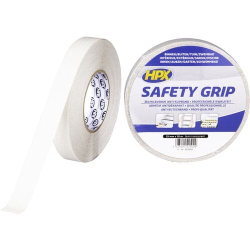 Anti-slip tape  - semi-transparant 25mm x 18m