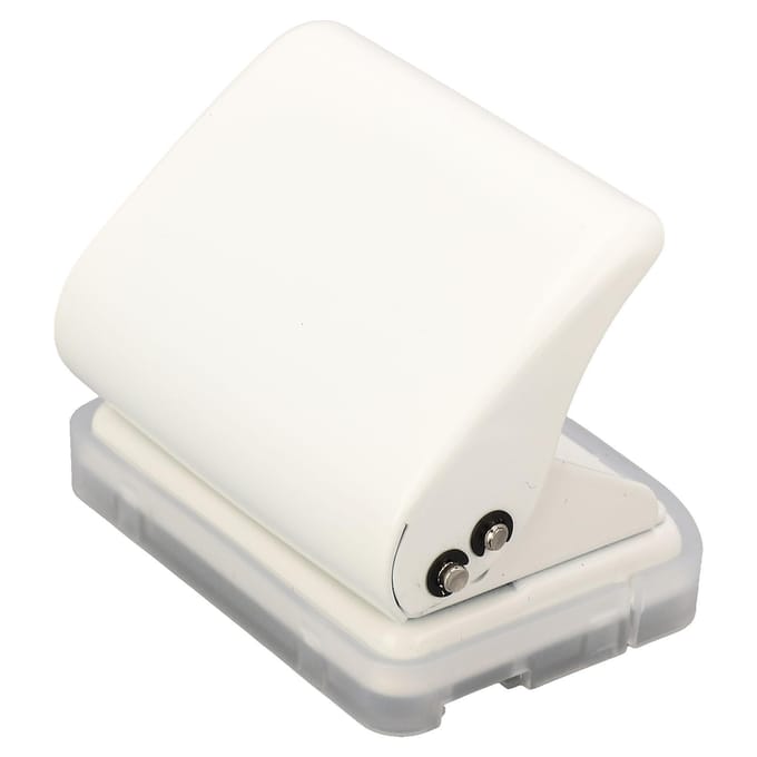 3-gaats perforator Losbladig Handheld Gatperforator voor B5 A5 A6 A7 A4 Papier 5 Vel 70g Capaciteit white