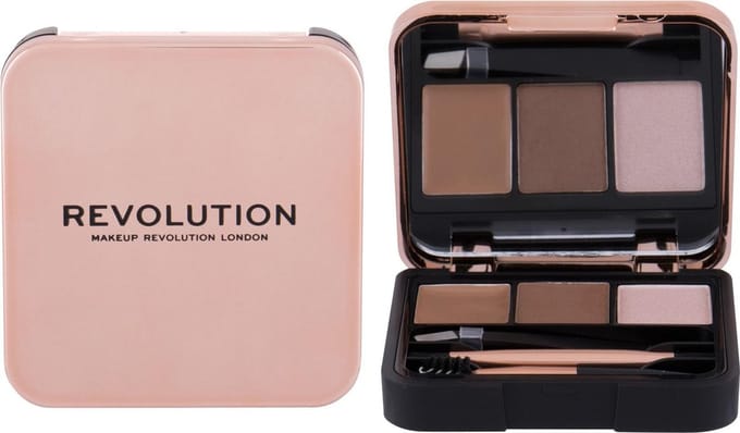 Makeup Revolution - Brow Sculpt Kit - Eyebrow Treatment Kit 2.2G Brown