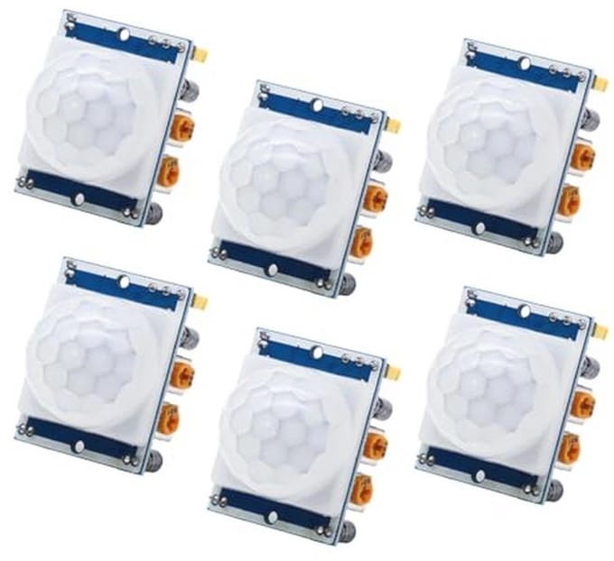 Infrarood PIR Bewegingssensor Modules voor Arduino en Raspberry Pi - Set van 6