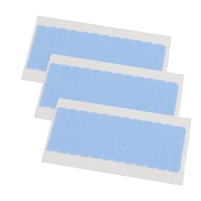 Set van 60 stuks Skin Weft haarverlenging, dubbelzijdige kleefstrip en supertape-lipjes voor schoonheidstools white