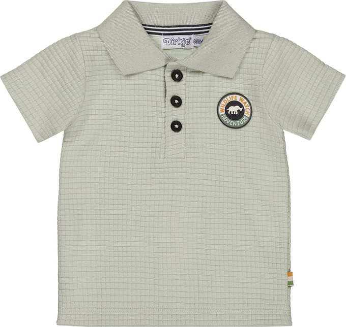 Dirkje R-JUNGLE Jongens Poloshirt - Light green - Maat 62