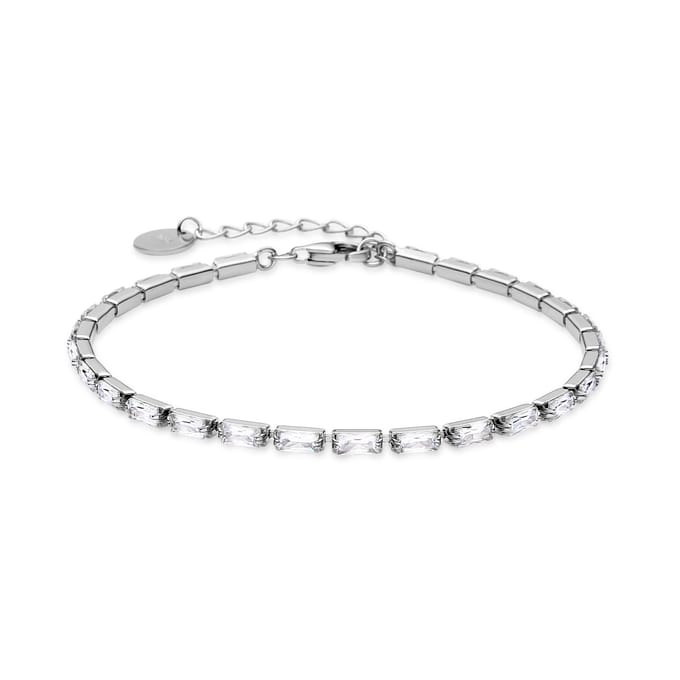 Bracelet - Luxenter - Alku - Argent 925 - Zircons brillants - Plaqué finition en rhodium white