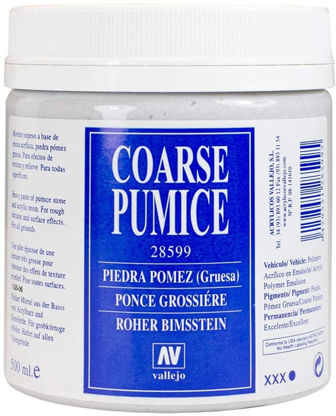 Acryl Puimsteen Pasta - Textuur Medium - Modelbouw Textuur - Extra Hoge Reliëfs - 500ml Inhoud - Grijs
