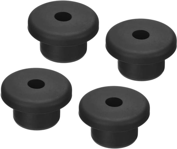 Dailygoods - Set van 4 Rubberen Grommets voor Kabelbescherming 16mm
