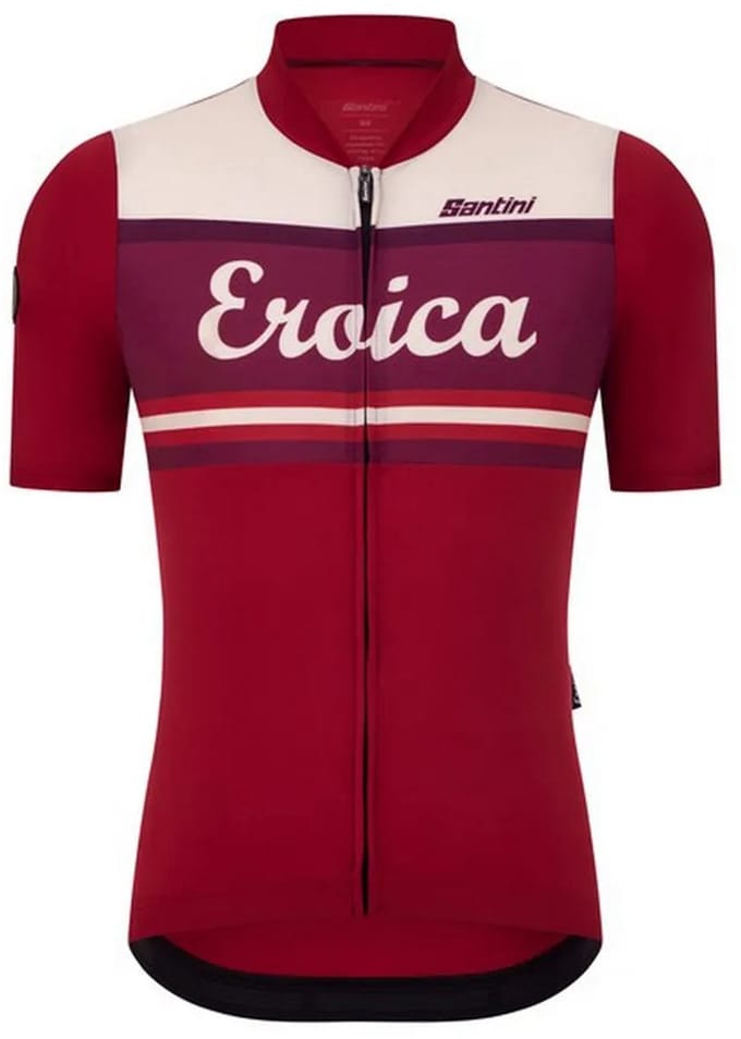 Santini Eroica Orcia Korte Mouw Wielertrui Rood M Man
