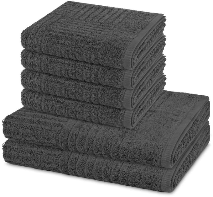 Ross Sonstiges 4 X handdoek 2 X douchehanddoek - in set 6 pack Carre