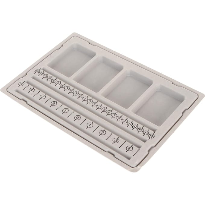 Tapis de conception de perles, planche de perles floquée pour bracelets, colliers, bijoux white