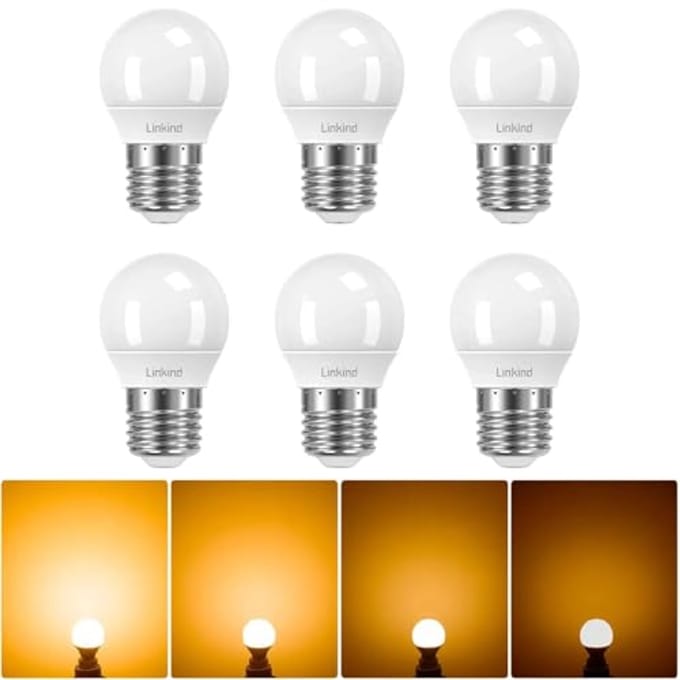 Dimbare E27 Golf G45 LED Bulb 5W - Vervangt 40W - Warm Wit 2700K - Pack van 6