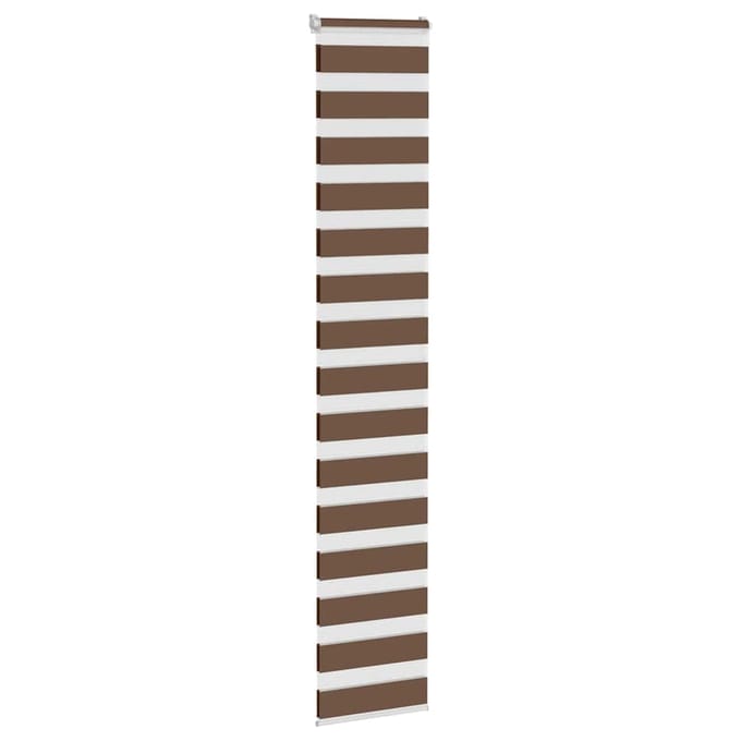 vidaXL - Zebra - rolgordijn - 40x200 - cm - stofbreedte - 35,9 - cm - polyester - bruin