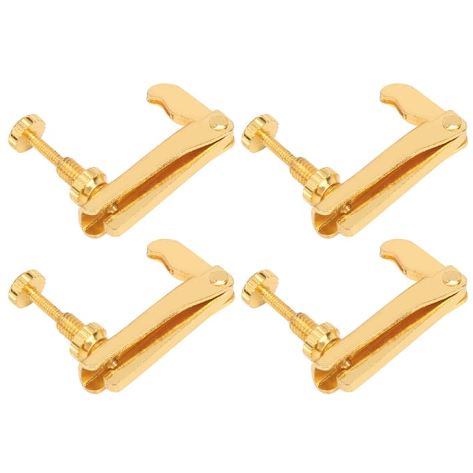 4 Pièces Chevalets Fins de Violon 34?44 Outil de Corde de Violoncelle Remplacement Accessoires d'InstrumentOr beige