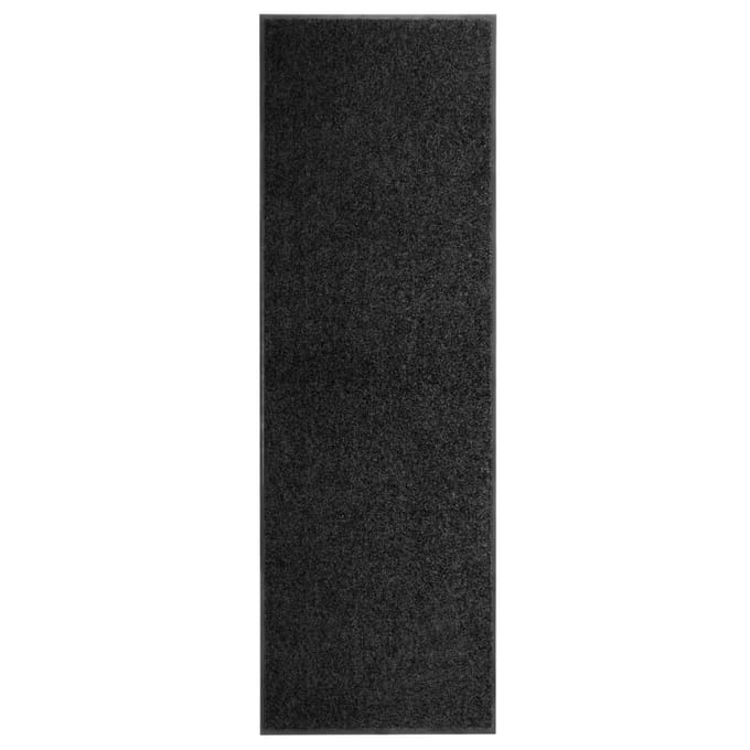 vidaXL - Deurmat - wasbaar - 60x180 - cm - zwart