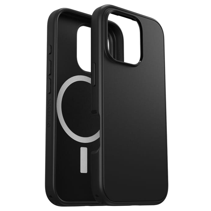 OtterBox Symmetry Clear Backcover MagSafe voor de Apple iPhone 16 - Zwart