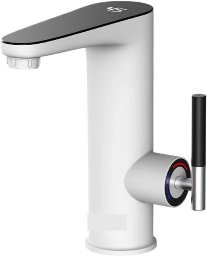 Directe Waterverwarmer - Keukenkraan Boiler - Direct Warm Water - Digitale Temperatuurweergave - 3200W - Zilver