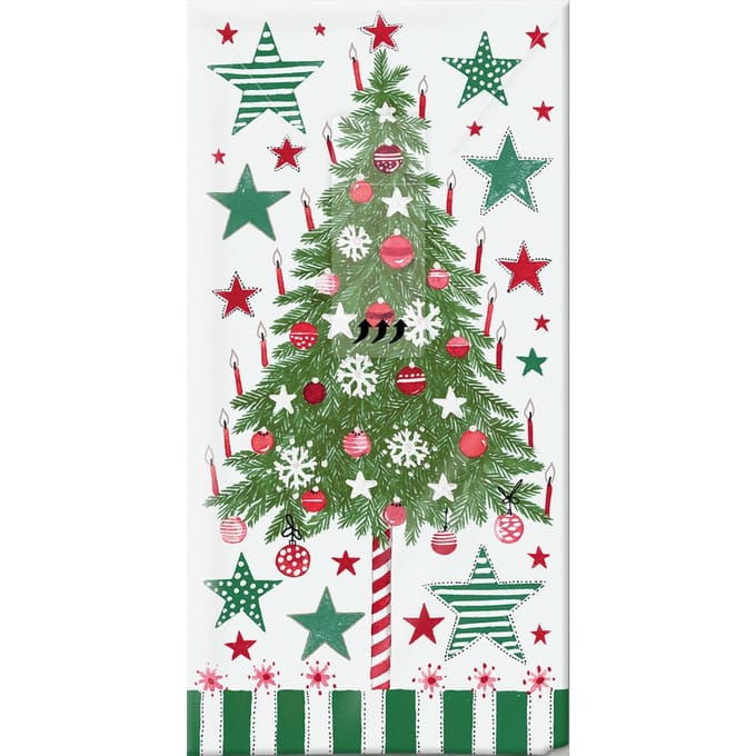 Papieren zakdoekjes "Decorated Tree"