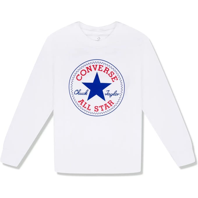 Kinder-T-shirt met lange mouwen Converse Chuck Patch