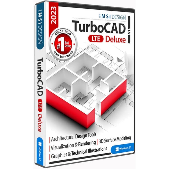 TurboCAD 2023 Deluxe Jaarlijkse Licentie Duits