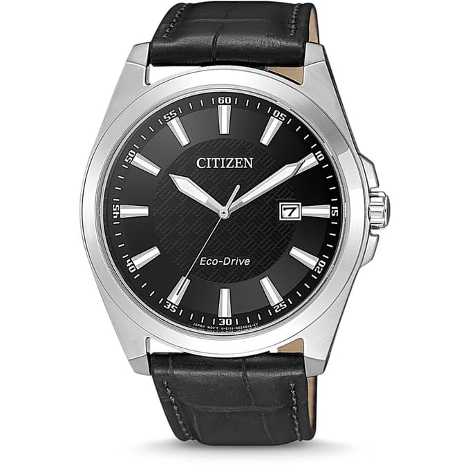 Citizen BM7108-14E Horloge - Leer - Zwart - Ø 41 mm