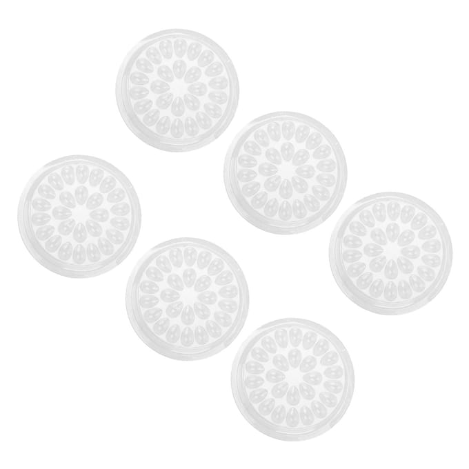 50 stuks wegwerpwimperlijmhouder, transparante plastic wimperextensionslijmstandaard white