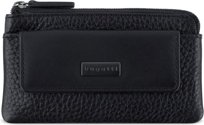 Bugatti Sina Sleutel portemonnee Leer 13 cm - schwarz