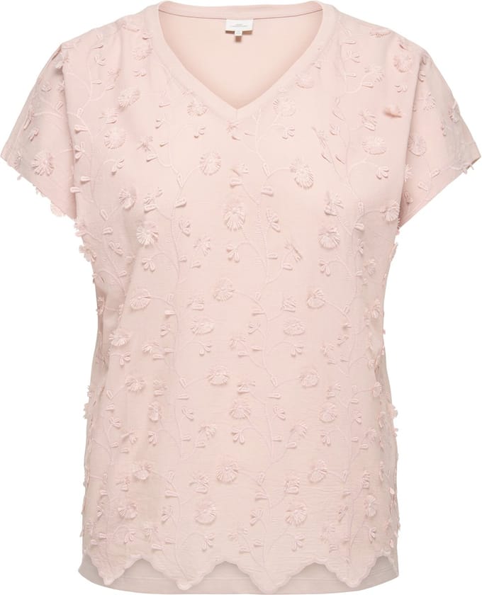 ONLY CARMAKOMA CARLULU S/S V-NECK TOP BOX JRS maat S=42/44