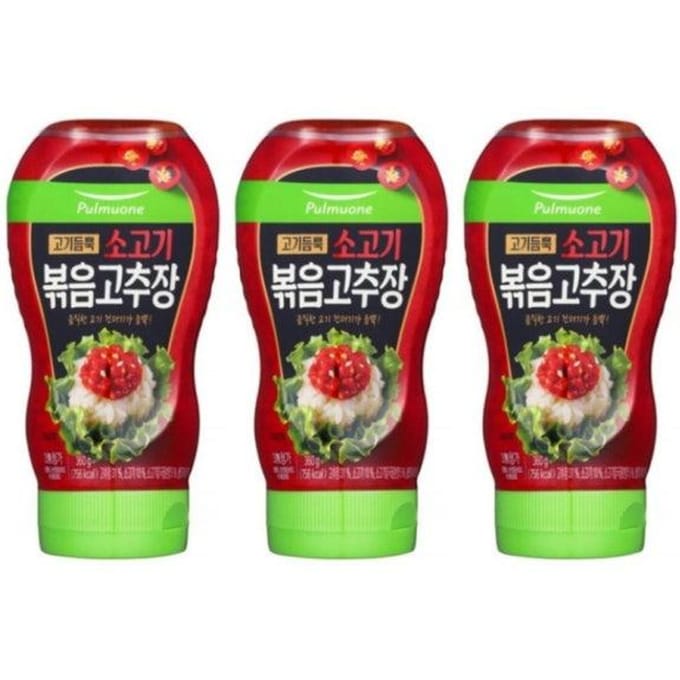 PULMUONE Rundvleesrijke Roergebakken Gochujang(Koreaanse rode chilipasta), 360g (3 opties) 2PCS
