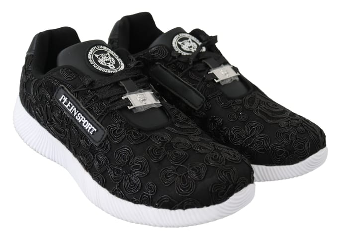 Plein Sport Vrouwen Zwart Polyester Runner Joice Sneakers Schoenen