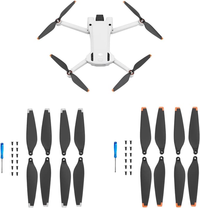 16 Stuks Mini 3 Propellers en Accessoires - Lichtgewicht, Geluidsarm en Stabiliteit voor Drones