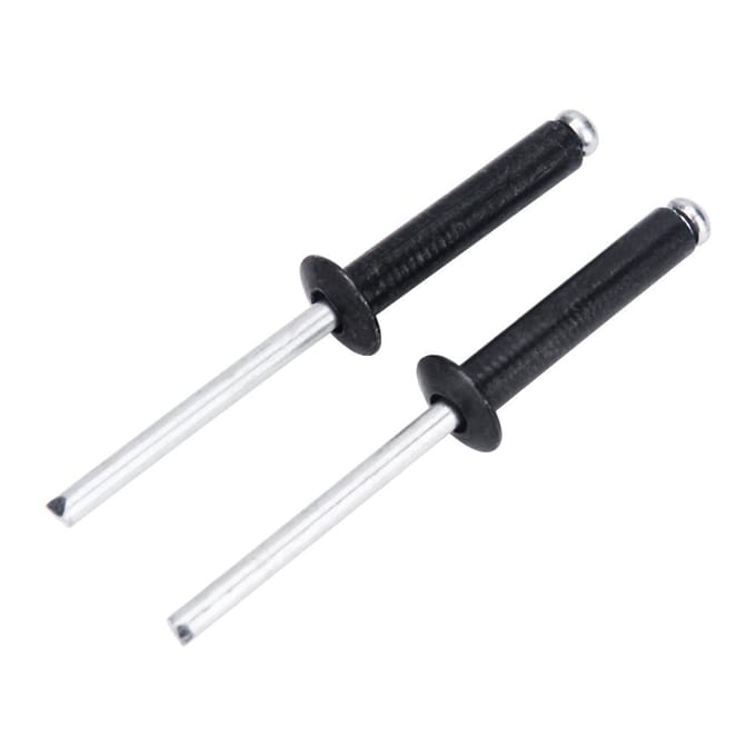 Duurzame Kajak Vervangingsset Set met Nylon Padogen & Drievoudige Klinknagels & Schroefmoeren black