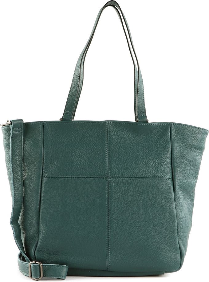 FREDsBRUDER Leren Schoudertas Pruvia Shopper Deep Sea Petrol