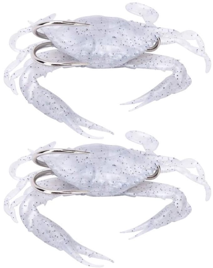 Dailygoody - Silicone Crab Visaas - Levensechte Aas - Met Haken - 2