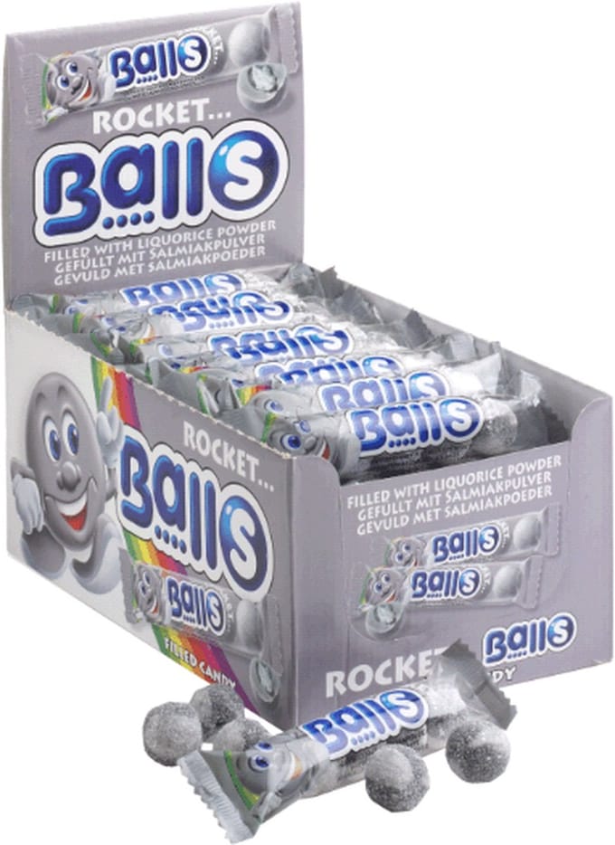 Astra Sweets | Rocket Balls | Salmiak | 5-pack
