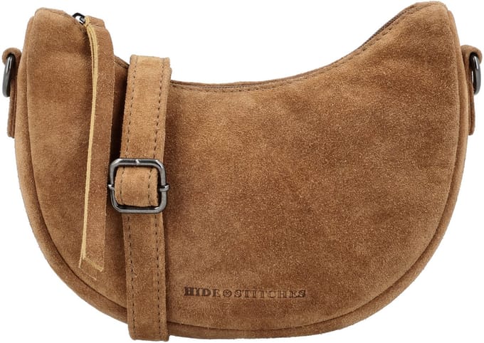 Hide & Stitches Brazos Schoudertas - Crossbody - Tas - Leer - Leren Dames Tas - Camel