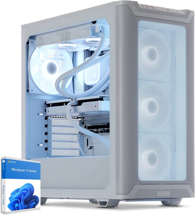 Sedatech Advanced Gaming PC Waterkoeling Premium White Edition • AMD Ryzen 7 7700X 8x 4.5GHz • Geforce RTX 5080 • 32Gb DDR5 • 2Tb SSD M.2 • WiFi • Bluetooth, USB C • Windows 11 • Desktop computer