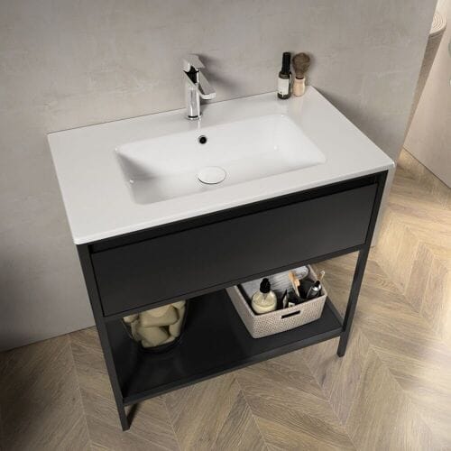 Megabad Profi Collection Loft 2.0 vanity unit 80 cm, with metal frame 29MR1004080I