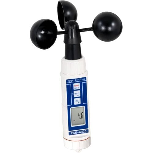 PCE Instruments PCE-A 420 Windmeter 2.5 tot 126 km/h Met datalogger