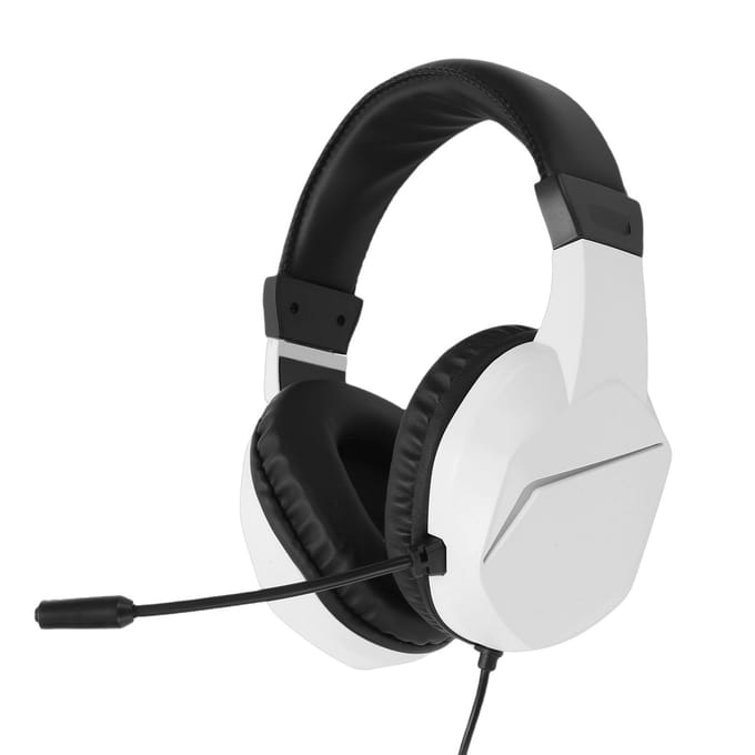 Bedrade USB A Headset voor PC RGB Verlichting Koptelefoon met 7.1 Surround Stereo Ruisonderdrukkende Microfoon 40mm Driver Geheugenschuim wit
