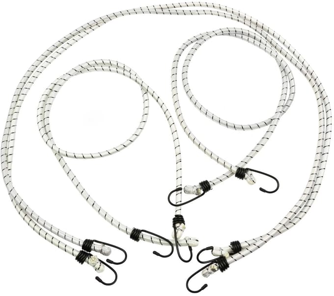GEKO Transporttouw - Duurzaam Rubber - 150 cm - Set van 4 - Wit