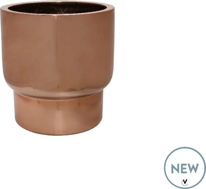 Bloempot Roskilde | Small | Copper - koper | Ø37xH40cm