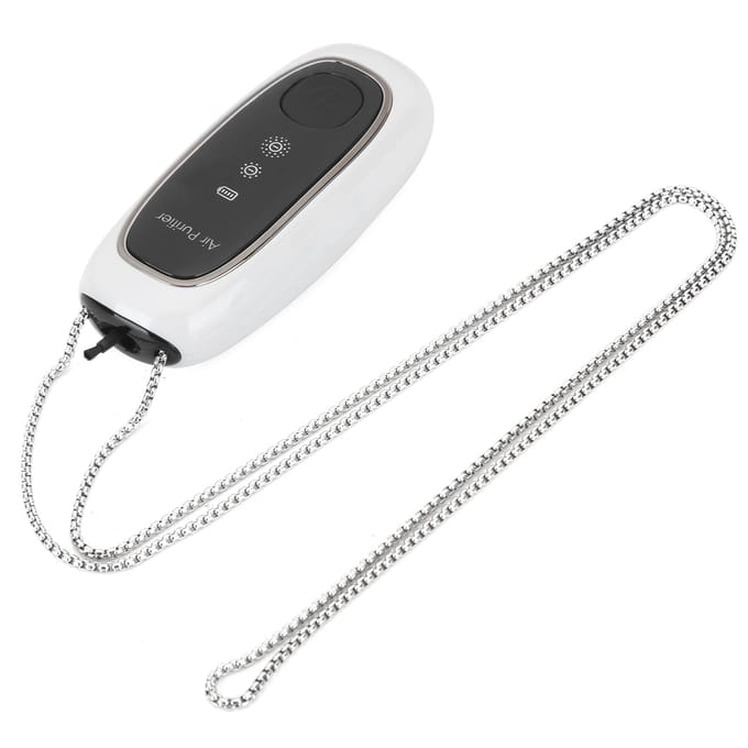 Kleine Mini Draagbare Luchtreiniger Draagbaar Hangend Nek Luchtreiniger Apparatuur Accessoirewit zwart