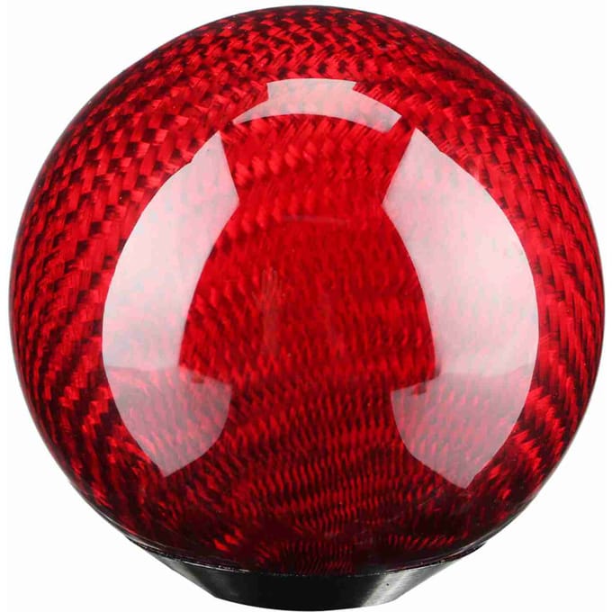 Voiture Modification Universelle Fibre de Carbone Pommeau Manuel Levier de Vitesses Tête de Levier (rouge) red