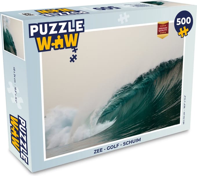 Puzzel Zee - Golf - Schuim - Legpuzzel - Puzzel 500 stukjes