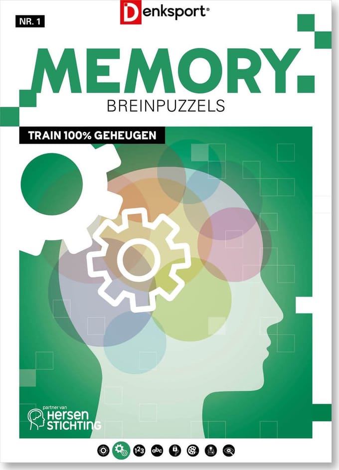 Denksport Puzzelboek Memory Breinpuzzels, editie 1
