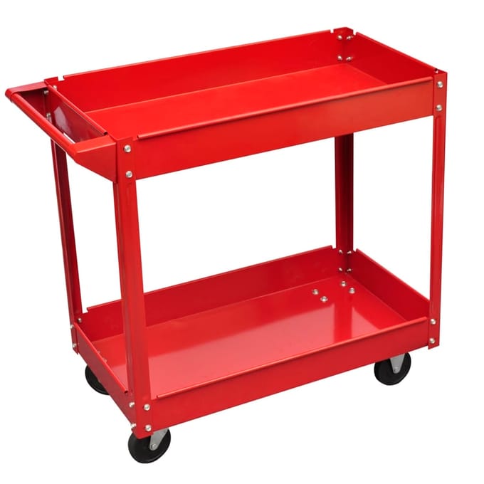 vidaXL - Gereedschapstrolley - 100 - kg - rood