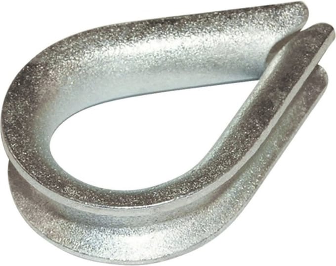 touwkousen 5mm verzinkt 4 stuks