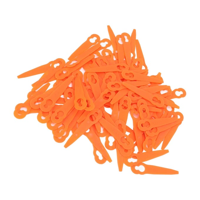 100 stuks grastrimmer kunststof messen oranje grasmaaier accessoires geschikt voor Stihl Polycut 2?2 3-2